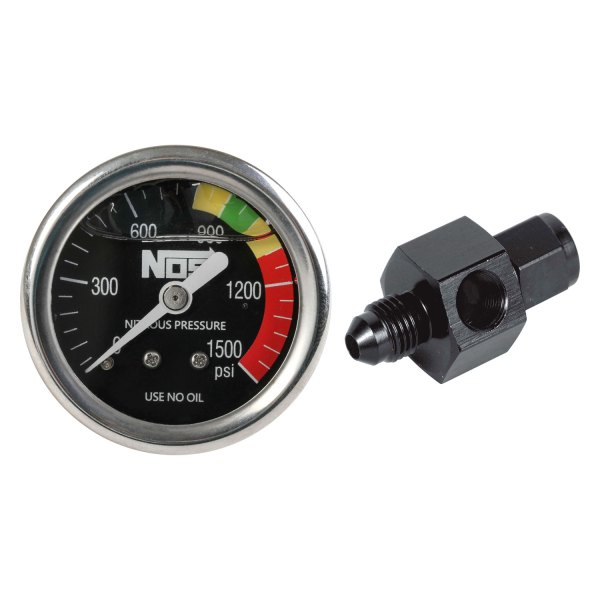 Nitrous Oxide Systems® - 1-1/2" Liquid Filled Nitrous Pressure Gauge, 0-1500 PSI