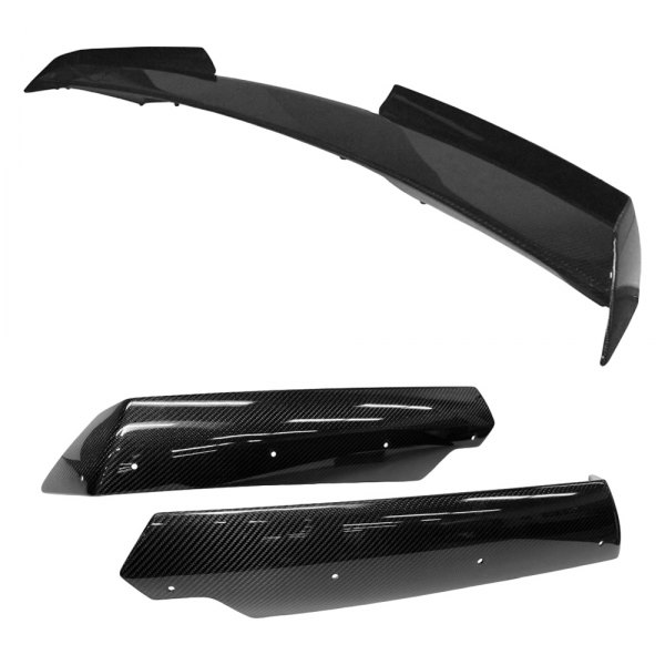 Nowicki Autosport Design® - ConceptZ Style Carbon Fiber Rear Lip Spoiler with Wicker Combo with OE Tint