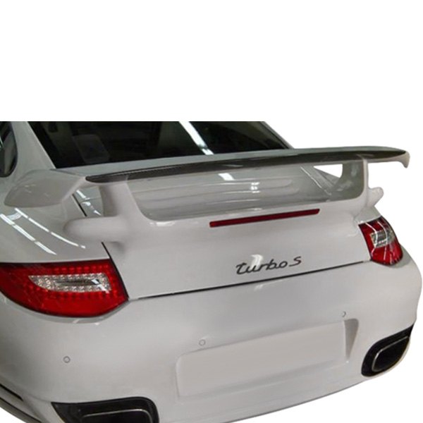 NR Automobile® - GT2 Style Fiberglass Rear Wing with Carbon Fiber Gurney Flap