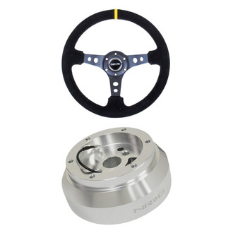 NRG Innovations® - 2-Pc Reinforced Center Mark Steering Wheel Kit