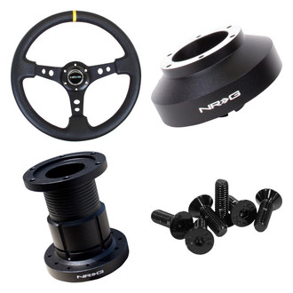NRG Innovations® - 4-Pc Short Hub Adapter Kit