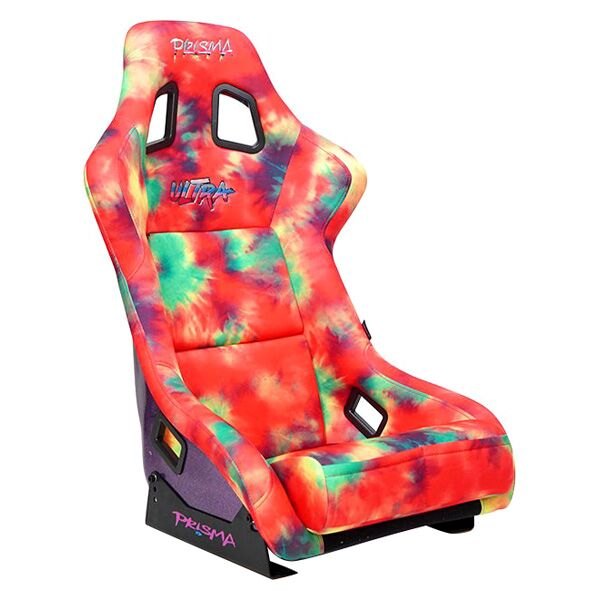 NRG Innovations® - Prisma-Ultra™ Series 60's Tie Dye Edition Full Bucket Racing Seat, Large