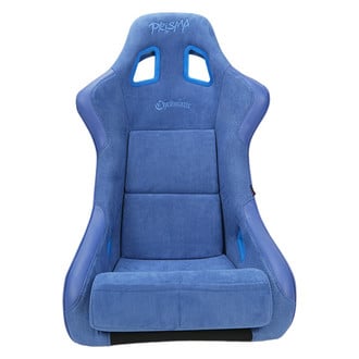 NRG Innovations® - PRISMA™ Chromatic Series Royal Blue Fiberglass Full Bucket Alcantara Racing Seat, Medium