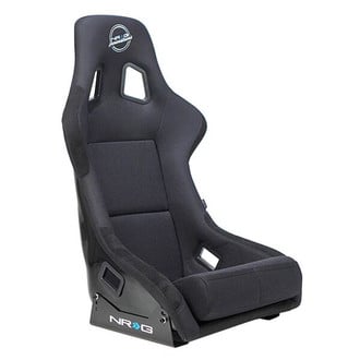 NRG Innovations® - XL Fiberglass Full Bucket Racing Seat, Black