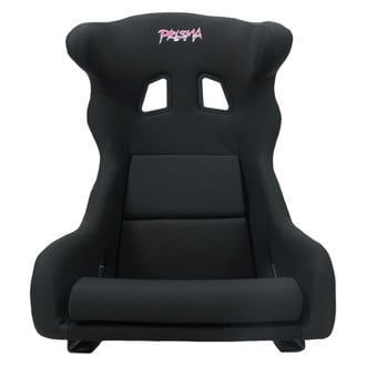 NRG Innovations® - FRP Bucket Seat, Black with Prisma Embroidery