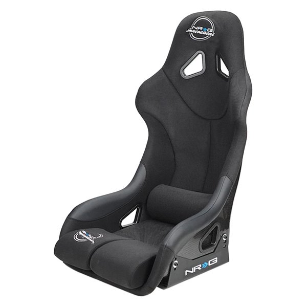 NRG Innovations® - RS400 Series FIA Approved Racing Seat with Carbon Back Finish, Black
