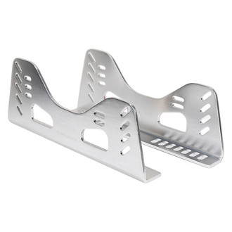 NRG Innovations® - Tall High Grade Aluminum Side Mount Brackets, Silver