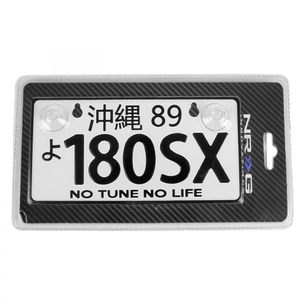 NRG Innovations® - JDM Style Mini License Plate with 180SX Logo