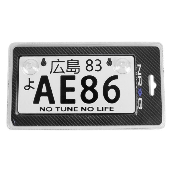 NRG Innovations® - JDM Style Mini License Plate with AE86 Logo