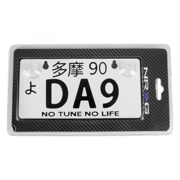 NRG Innovations® - JDM Style Mini License Plate with DA9 Logo