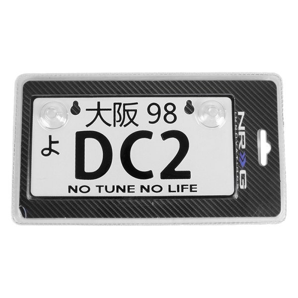 NRG Innovations® - JDM Style Mini License Plate with DC2 Logo