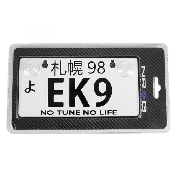 NRG Innovations® - JDM Style Mini License Plate with EK9 Logo