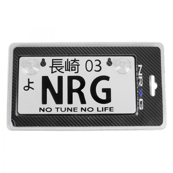 NRG Innovations® - JDM Style Mini License Plate with NRG Logo