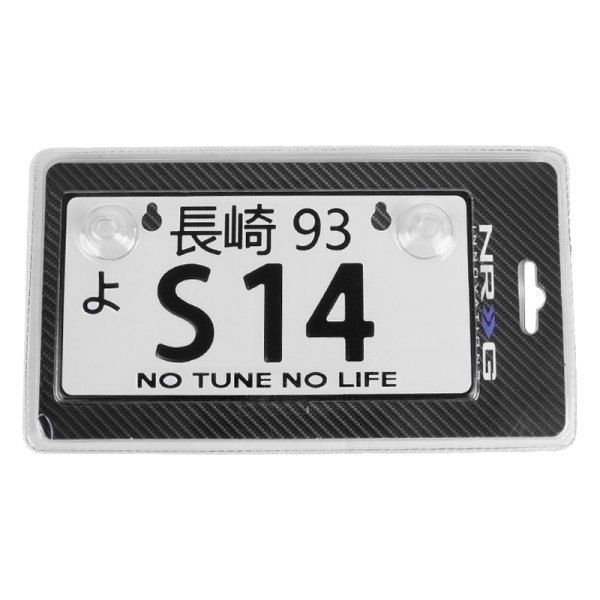 NRG Innovations® - JDM Style Mini License Plate with S14 Logo