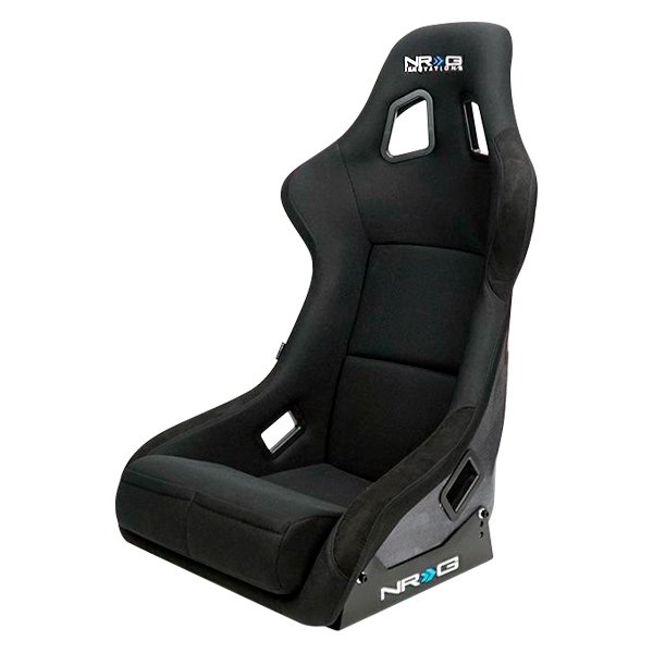 NRG Innovations® - RSC 302 Carbon Fiber Black Racing Seat, Large, Blue
