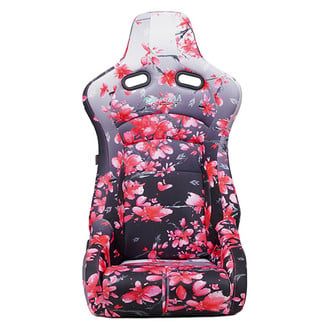 NRG Innovations® - PRISMA™ Series Reclinable Bucket Racing Seats, Sakura Print