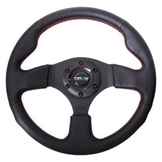 NRG Innovations® - 3-Spoke Race Style Reinforced Steering Wheel