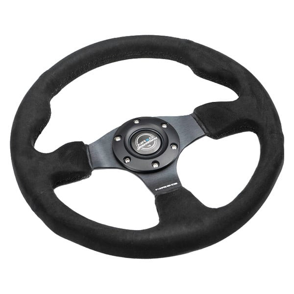NRG Innovations® - 3-Spoke Race Style Reinforced Steering Wheel
