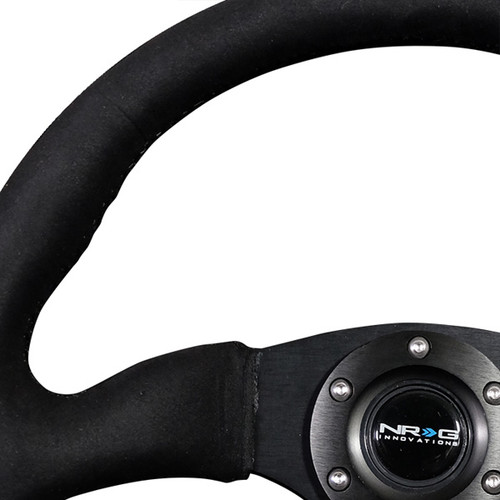 NRG Innovations® - 3-Spoke Reinforced Steering Wheel with Comfort Grip