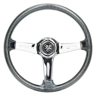 NRG Innovations® - 3-Spoke Matsuri Clear Acrylic Reinforced Steering Wheel