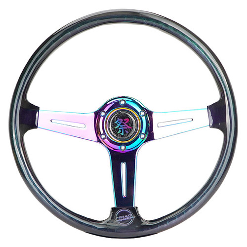 NRG Innovations® - 3-Spoke Matsuri Clear Acrylic Reinforced