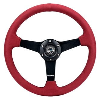 NRG Innovations® - 3-Spoke Perforated Suede Steering Wheel