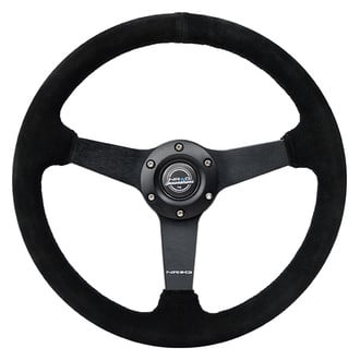 NRG Innovations® - 3-Spoke Perforated Suede Steering Wheel
