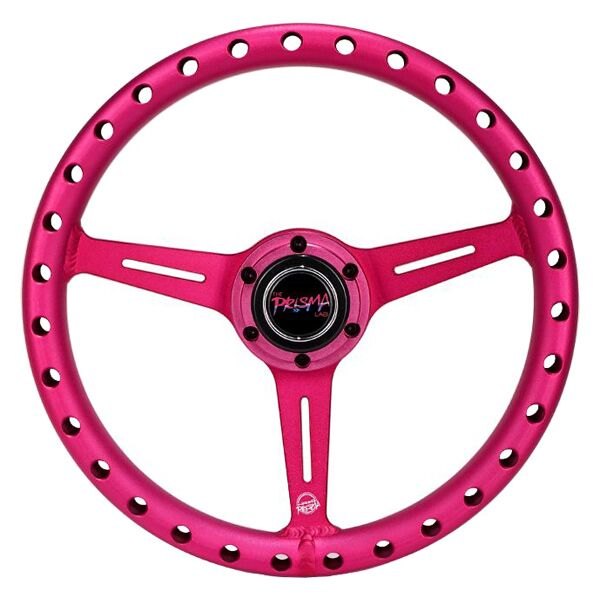 NRG Innovations® - 3-Spoke All Aluminum Extra Light Anadized Pink Steering Wheel