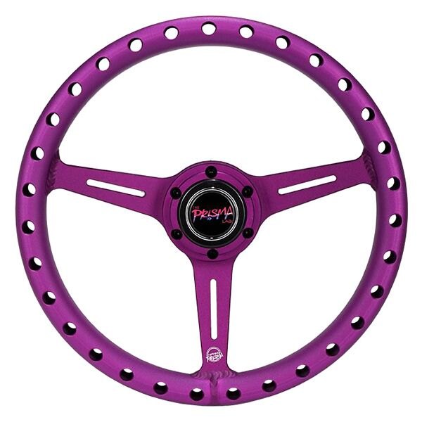 NRG Innovations® - 3-Spoke All Aluminum Extra Light Anadized Purple Steering Wheel