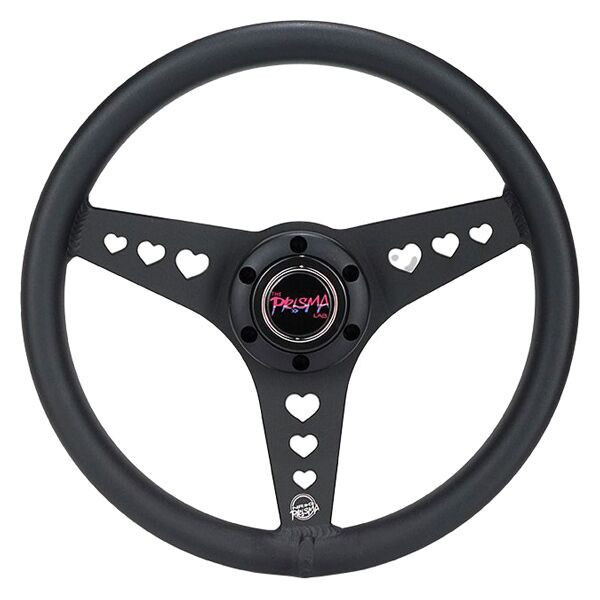 NRG Reinforced Steering Wheel (350mm / 3in. Deep) Blk Suede w/Color