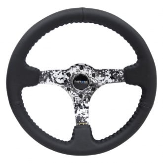 NRG Innovations® - 3-Spoke Reinforced Hydro Dipped Digital Camo Reinforced Steering Wheel
