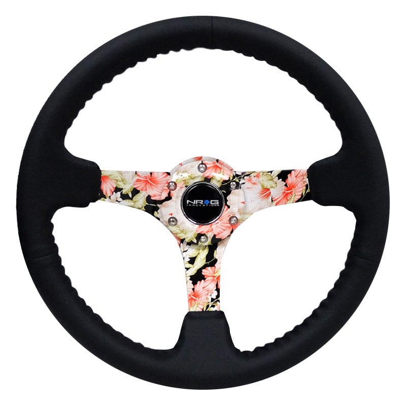 NRG Innovations® 3Spoke Reinforced Hydro Dipped Tropical Floral