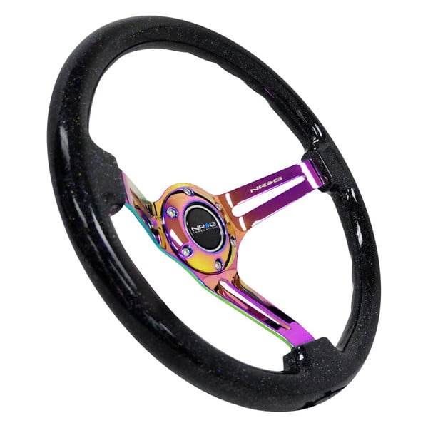 NRG Innovations® - 3-Spoke Classic Slotted Wood Grain Reinforced