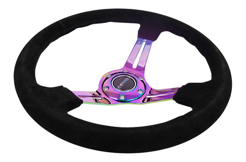 NRG Innovations® - 3-Spoke Reinforced Steering Wheel with Slits