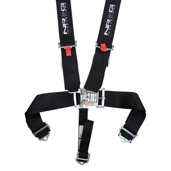 NRG Innovations® - 5-Point SFI Latch Link Seat Belt Harness, Black
