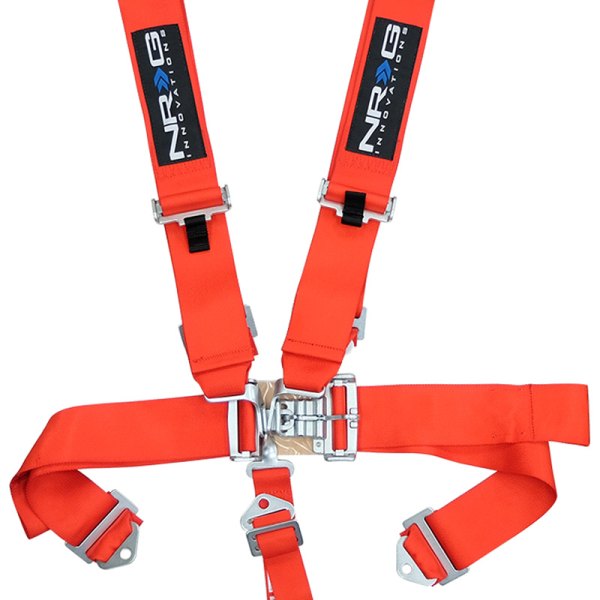 NRG Innovations® - 5-Point SFI Latch Link Seat Belt Harness, Red