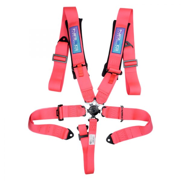 NRG Innovations® - 5 Point SFI Camlock Seat Belt Harness with Pads, Pink