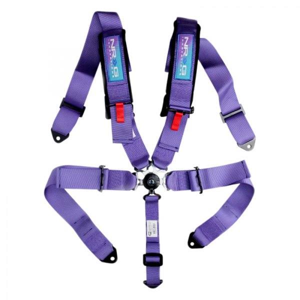 NRG Innovations® - 5 Point SFI Camlock Seat Belt Harness with Pads, Purple
