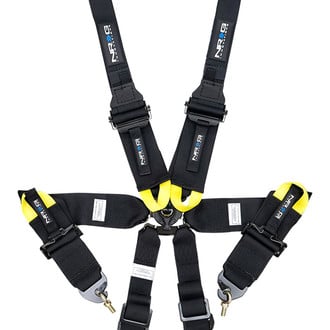 NRG Innovations® - 6-Point FIA Harness, Black