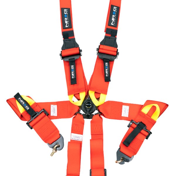 NRG Innovations® - 6-Point FIA Harness, Red