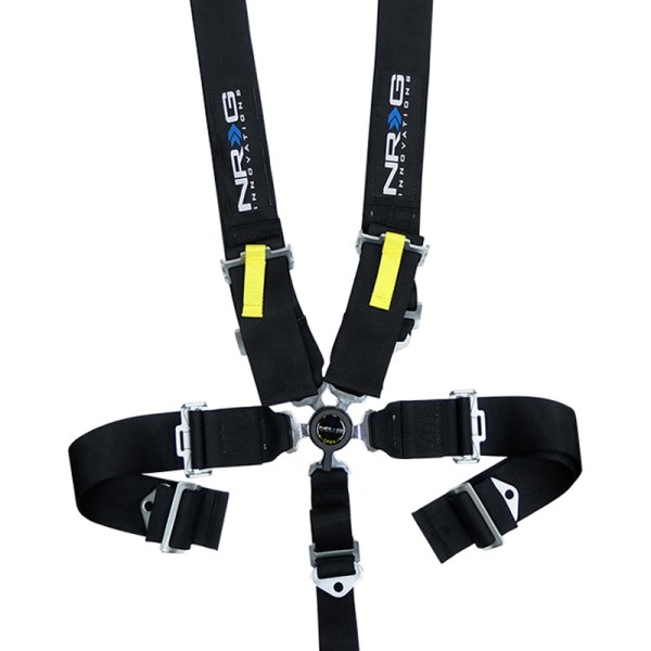 NRG Innovations® - 5-Point SFI Camlock Seat Belt Harness, Black