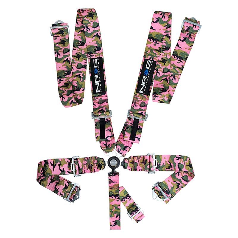 Camo Harness Cam Lock SFI Approved NRG 5 Point Racing Seatbelt 