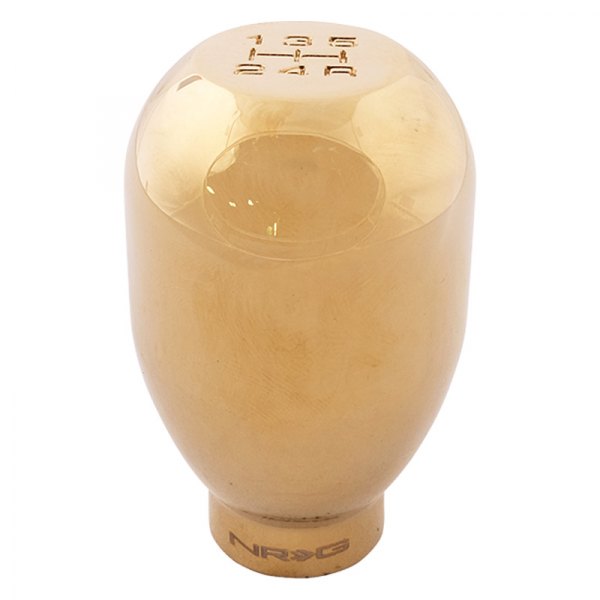 NRG Innovations® - Manual Type-R Weighted 5-Speed Pattern Chrome Gold Shift Knob