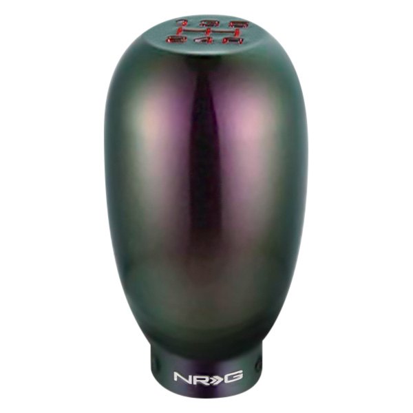 NRG Innovations® - Manual 5-Speed Pattern Type-R Weighted Green/Purple Chameleon Shift Knob
