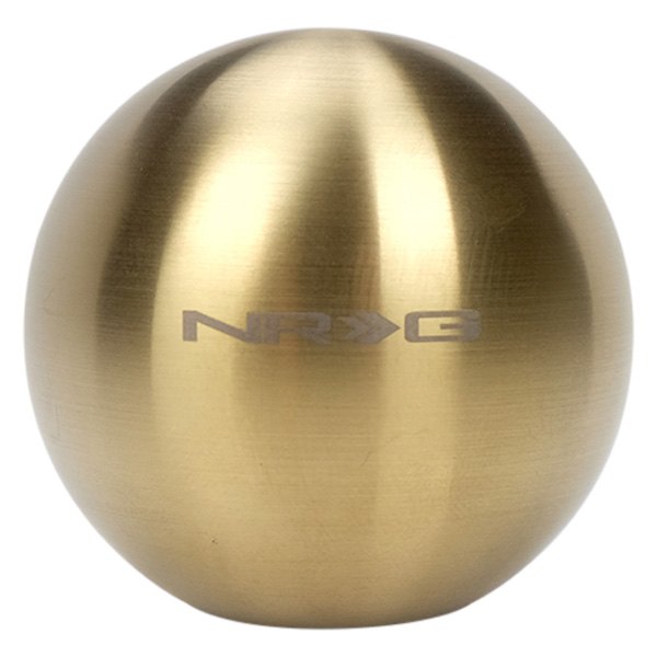 NRG Innovations® - Collectors Series Ball Style Heavy Weight Chrome Gold Titanium Shift Knob