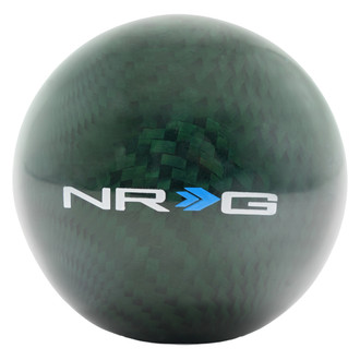 NRG Innovations® - Ball Style Heavy Weight Green Carbon Fiber Shift Knob