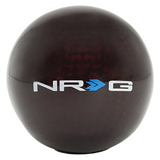 NRG Innovations® - Ball Style Heavy Weight Red Carbon Fiber Shift Knob