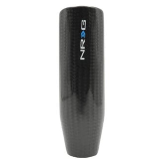 NRG Innovations® - Short Shifter Style Weighted Black Carbon Fiber Shift Knob