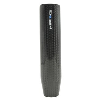 NRG Innovations® - Long Shifter Style Weighted Black Carbon Fiber Shift Knob