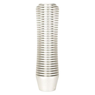 NRG Innovations® - Heat Sink Curvy Short Silver Shift Knob